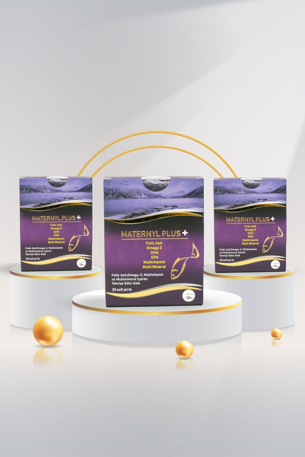 Maternyl Plus 3'lü Fırsat Paketi (Balık Yağı + Vitamin)
