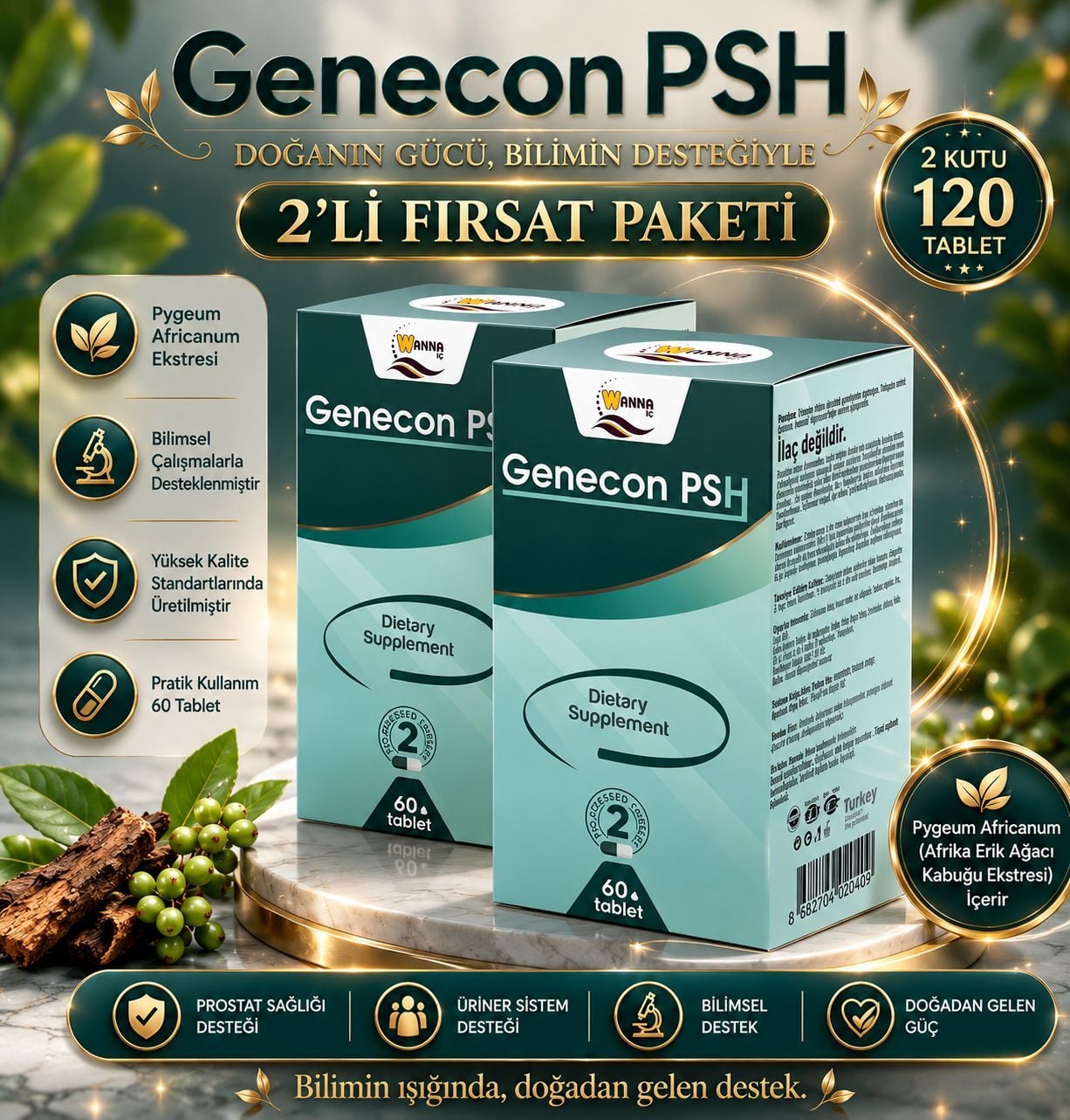 Genecon PSH 60 Kapsül İkili Fırsat Paketi