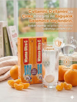 C Vitamini D Vitamini Çinko Efervesan (15 Tablet) X 2 li Fırsat Ürünü
